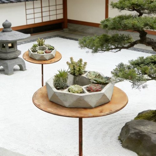 Minimalist iron plant stand - plant,