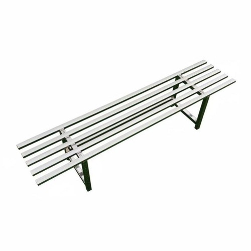 Single tier slatted bench - slatted,