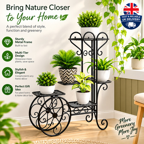 Tier metal plant stand - stand, |