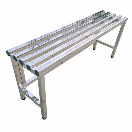 Single tier slatted bench - single-tier,