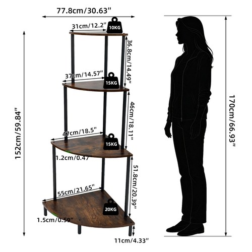 Tier corner plant - plant, stand