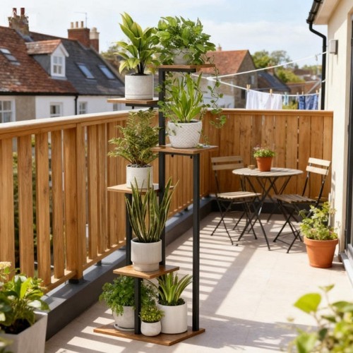 Tall plant stand indoor - 47",